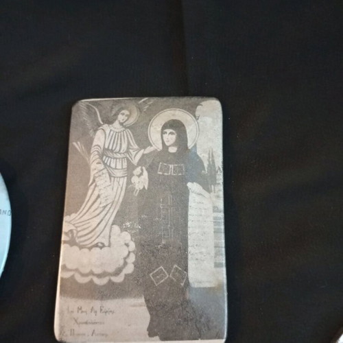 Metal religious icons used, pack of small old images