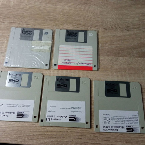 Vintage floppy disks used, pack of 28, 80s