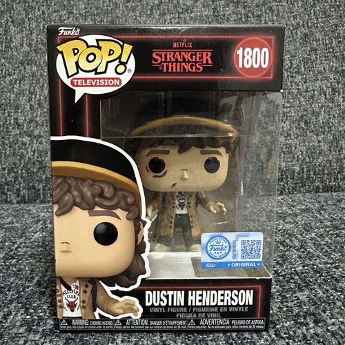 Funko Pop Stranger Things Dustin Henderson #1800 new with soft protector