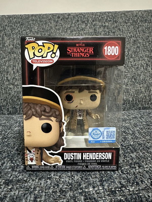 Funko Pop Stranger Things Dustin Henderson #1800 new with soft protector