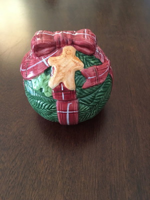 Christmas sugar bowl new