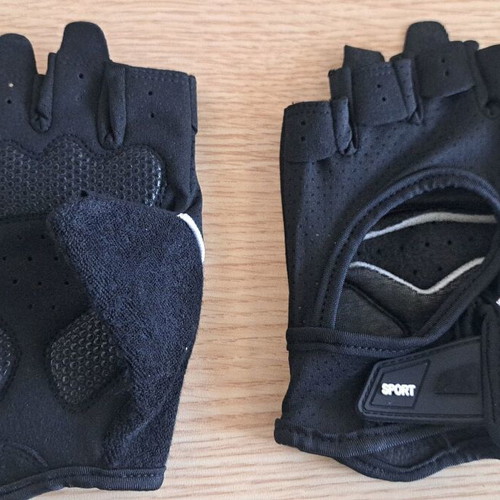 Push-up handles and fitness gloves, size L