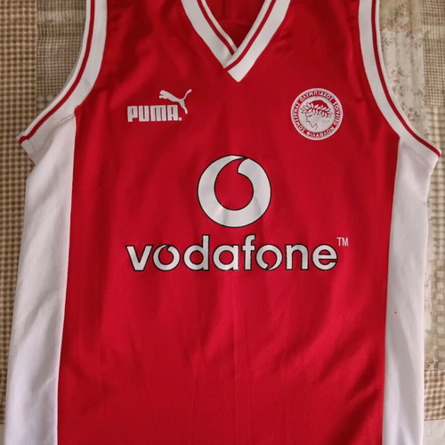 Olympiacos Basketball Jersey 2005-2006 Puma Medium Like New