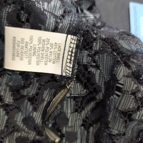 Simply Vera by Vera Wang Black Lace Dress Large like new