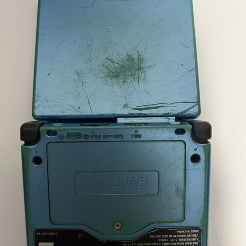 Nintendo Game Boy Advance SP used, screen issue, battery needs replacement