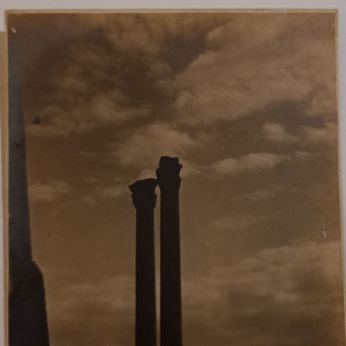 Postcard "LE DEFI DES AGES - FELIX RAGNO, OPTICIEN, ATHENS" used, black and white