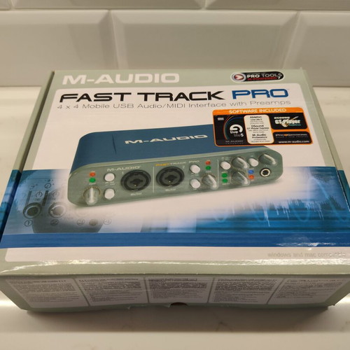 M-Audio Fast Track Pro USB Audio/MIDI Interface, like new