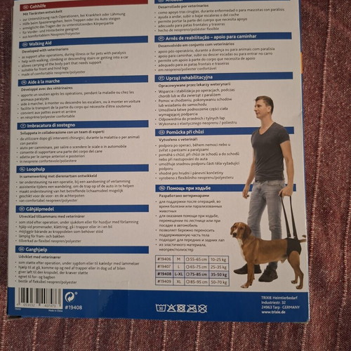Trixie walking aid for dogs, size 75-85 cm