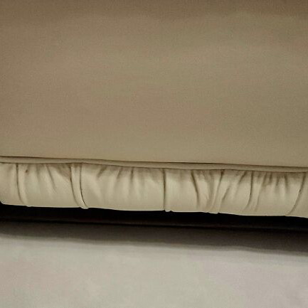 Leather sofa set 3-seater and 2-seater with washable cushions used