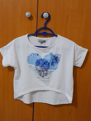 Guy Laroche Ασύμμετρη Μπλούζα Λευκή, Σε Άριστη Κατάσταση, Για Κορίτσι 7 Ετών