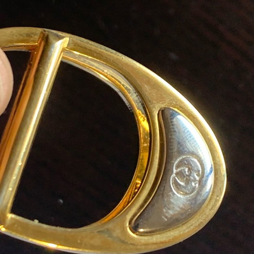 Gucci gold-plated money clip used rare