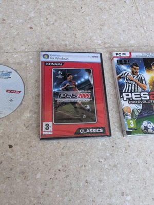 Pro Evolution Soccer 08 used, PES 09 and PES 2016 brand new bundle for PC