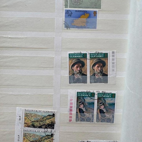 Stockbook A4 32 Pages with Guernsey Stamps like new