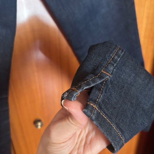 Women’s Y2K slim fit jeans like new, size XS, navy blue-black