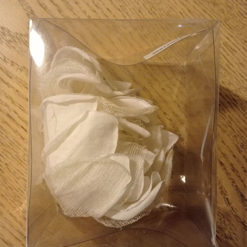 Boutonniere Pin White Flower Used