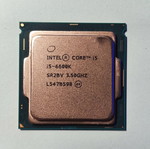 Intel i5 6600k processor used, socket 1151, 6th generation