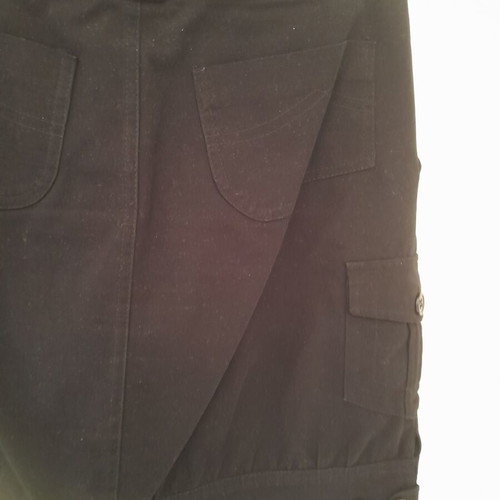 Corduroy skirt black, like new, adjustable hem