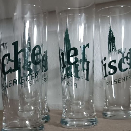 Fisher beer glasses pack of six used