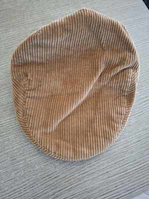 Corduroy flat cap Old England used, brown, size 56