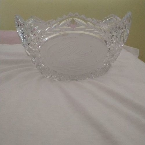 Crystal fruit bowl used