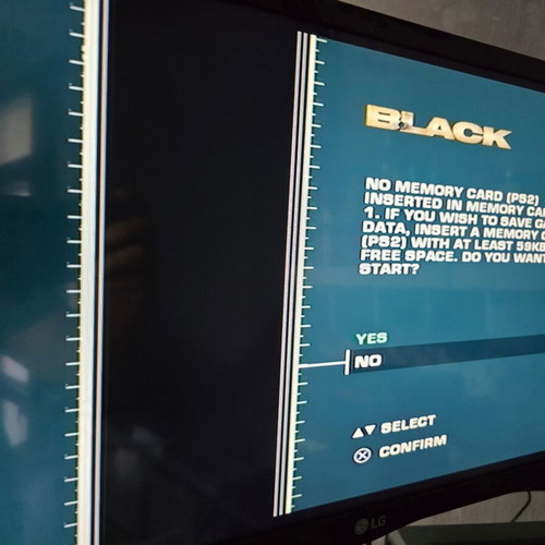 Black PlayStation 2 game