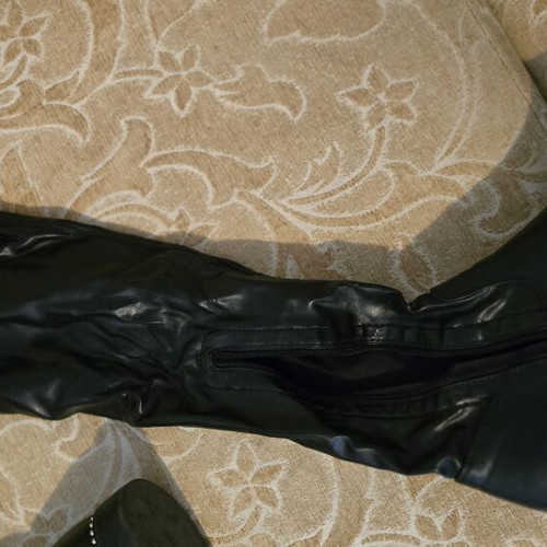Over-the-knee stretch boots black size 39 used