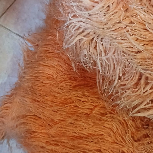 Flokati large size used rug