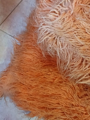 Flokati large size used rug