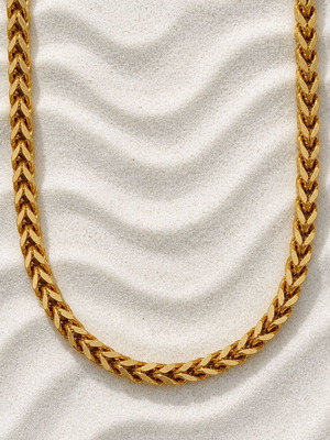 Necklace stainless steel chain new, gold color