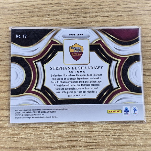 Stephan El Shaarawy Snapshots Silver AS Roma #17 2025-26 Panini Select Serie A