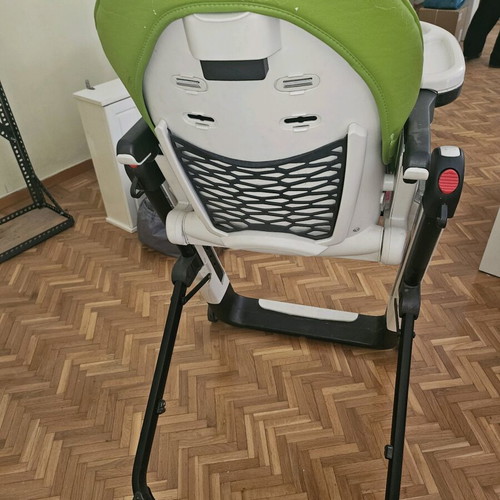 Peg Perego Siesta high chair used, green with wear