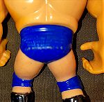  Figura Vintage Wrestling 90'S Wwf Wwe Hasbro 1991 - Jim Dugan Azul Trunks (11x7 cm)