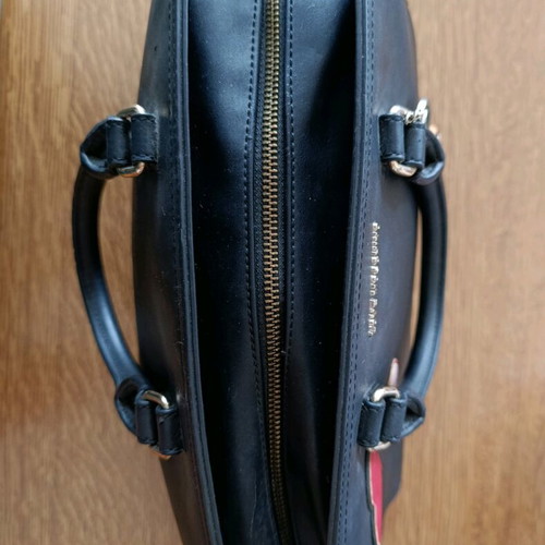 Love Moschino black hand bag like new with charms