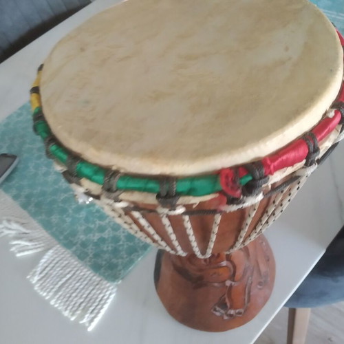 Drum new, decorative and functional, solid wood