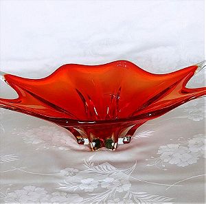 Μπολ XL Art Glass Murano Sommerso Italy 50'-70'.