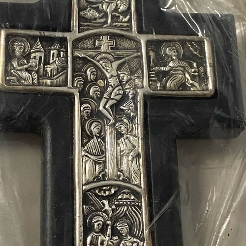 Collectible Silver Art Cross 12x8 cm like new