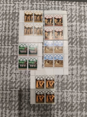Olympic Games Los Angeles 1984 Greek Stamp Blocks of 4 new