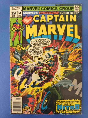 Captain Marvel 55 comic book used, English