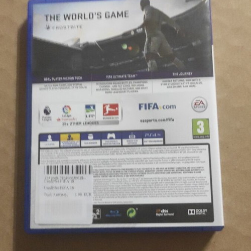 PlayStation 4 FIFA 18 used sports game