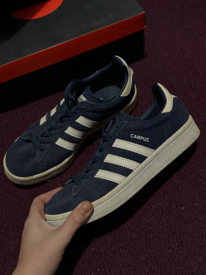 Adidas Campus women's athletic shoes used, size 36, blue