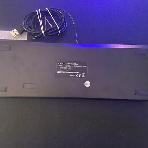 Erebus Turbox X 60% keyboard used, full RGB, blue switches