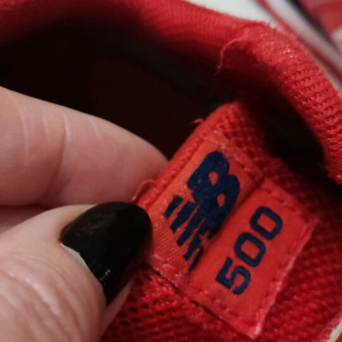 New Balance 500 kids shoes used, size 26, red