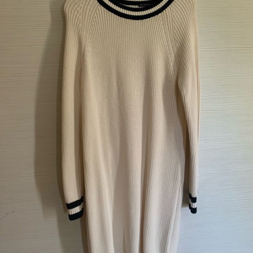 Knitted dress new Abercrombie & Fitch 100% cotton black white