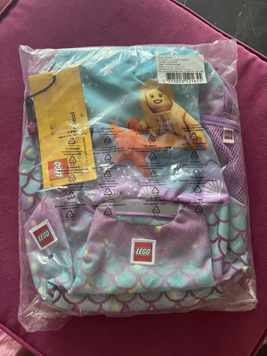 Lego school backpack Mermaid pink 10L new