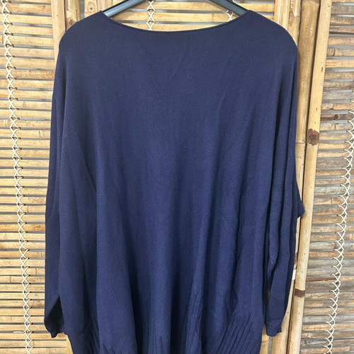 SuDar BaBe navy blue oversized knit sweater