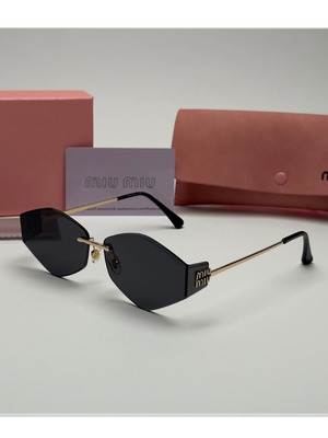 Miu Miu Oval Black Sunglasses New Collection UV400