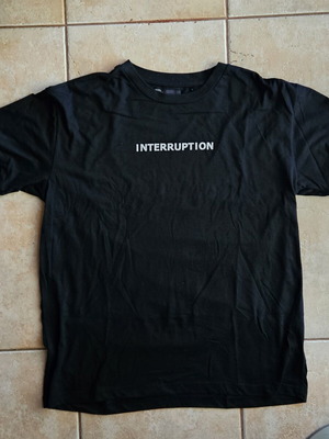 Bershka black t-shirt like new, cotton fabric, size L