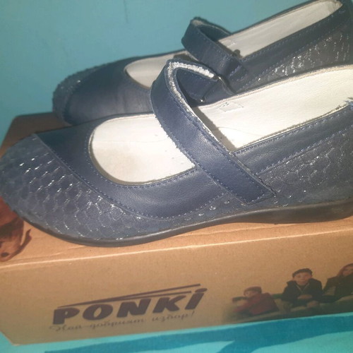 Ballerina shoes size 31 like new, genuine leather, blue