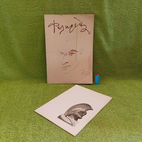 Vasos Falireas Sculptor Engraver Art Album used with signed dedication