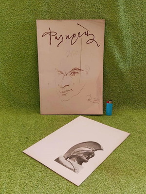 Vasos Falireas Sculptor Engraver Art Album used with signed dedication